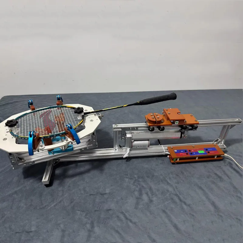 Smart seat clip type electric badminton racket threading machine/wire pulling machine