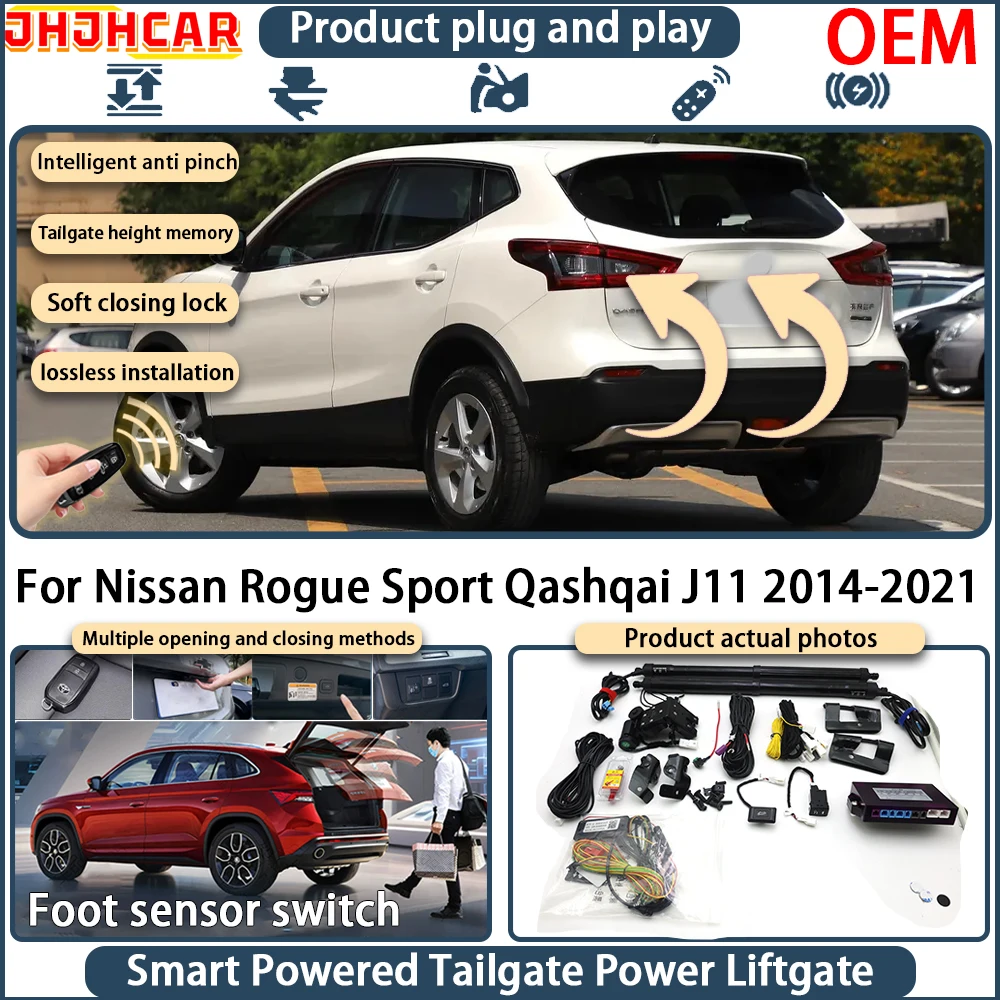 Smart Electric Powered Tailgate For Nissan Rogue Sport Qashqai J11 2014-2021 Power Liftgate System Key Remote Control Trunk Lift