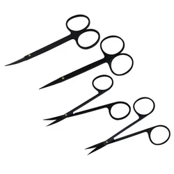 GREATLH Surgical Scissors Black Handle Scissors Small Large Ophthalmic Instrument Eyelid Tools