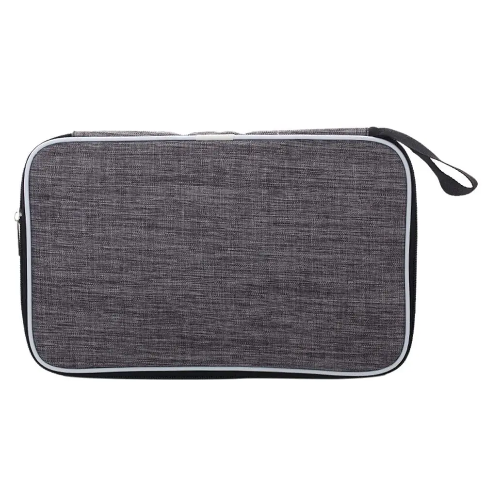 

Grey Professional Protective Cover Table Tennis Rackets Bag With Belt Ping Pong Paddles Case Capacity Single Paddle