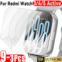 3-9pcs Hydrogel Film for Redmi Watch 3 4 5 Clear Screen Protector Soft Protective Films for Redmi Watch4 Watch5 Active HD Cover