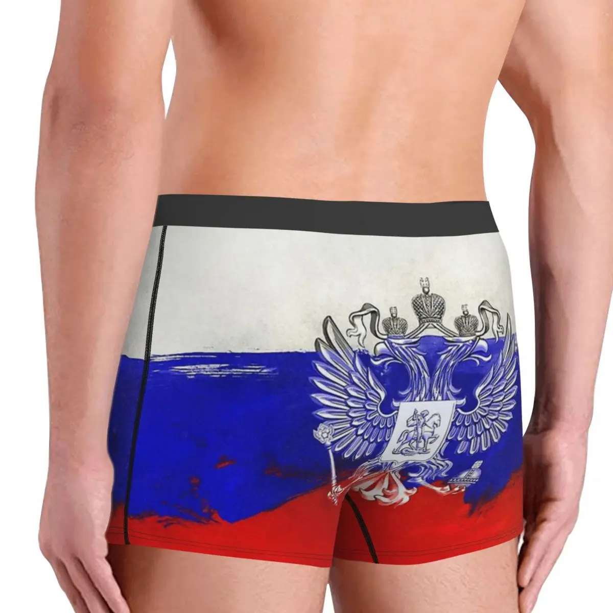 Painted Flag Of Russia Flag of Russia Underpants Homme Panties Male Underwear Ventilate