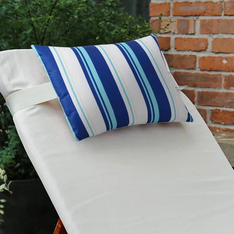 Summer Outdoor Lounge Chair Waterproof Pillow Beach Waterproof Neck Cushion Printed Hawaiian Resting and Relaxing Pillows