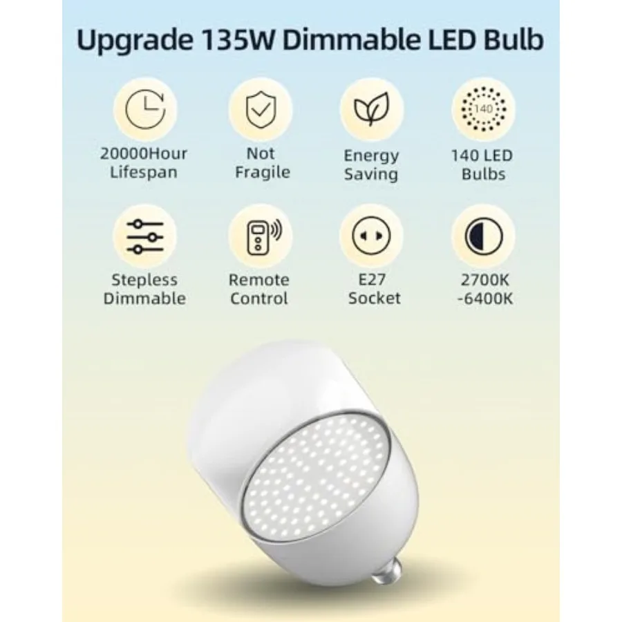 Lighting Kit Pack0x8in Soft Box Upgrade 15W 700-6400K 100V-40V AC E7 LEDBulb Continuous Photography Lighting Photo Studio Light