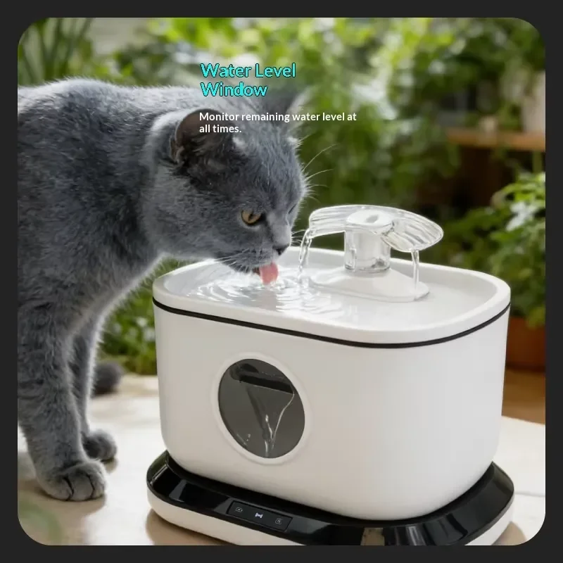 3.2 liter wireless cat water dispenser automatic pet water dispenser smart dog water dispenser with removable base