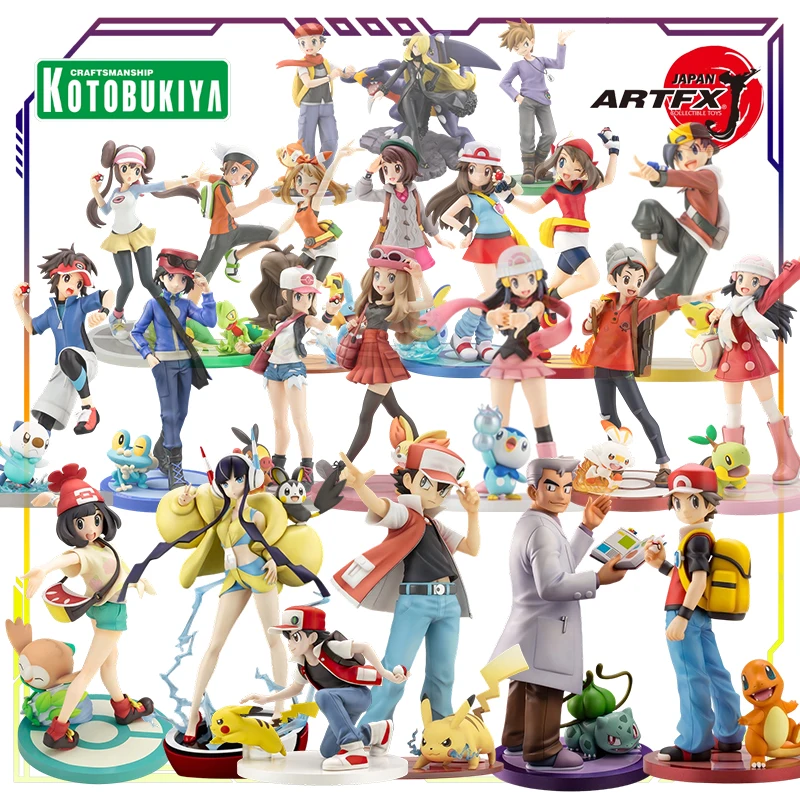 

KOTOBUKIYA оригинальная фигурка ARTFX J Pokémon серии Red and Little Fire Dragon аниме 1\8 Статуя фигурка Модель игрушки Модель