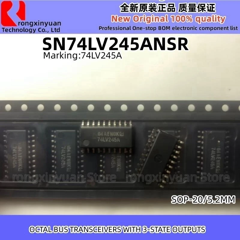 الأصلي SN74LV245ANSR ، 74LV245A ، SN74LV245A ، SN74LV244ANSR ، 74LV244A ، SN74LV244A ، SOP 20 ، 5.2 مللي متر ، جديد ، 10 قطعة