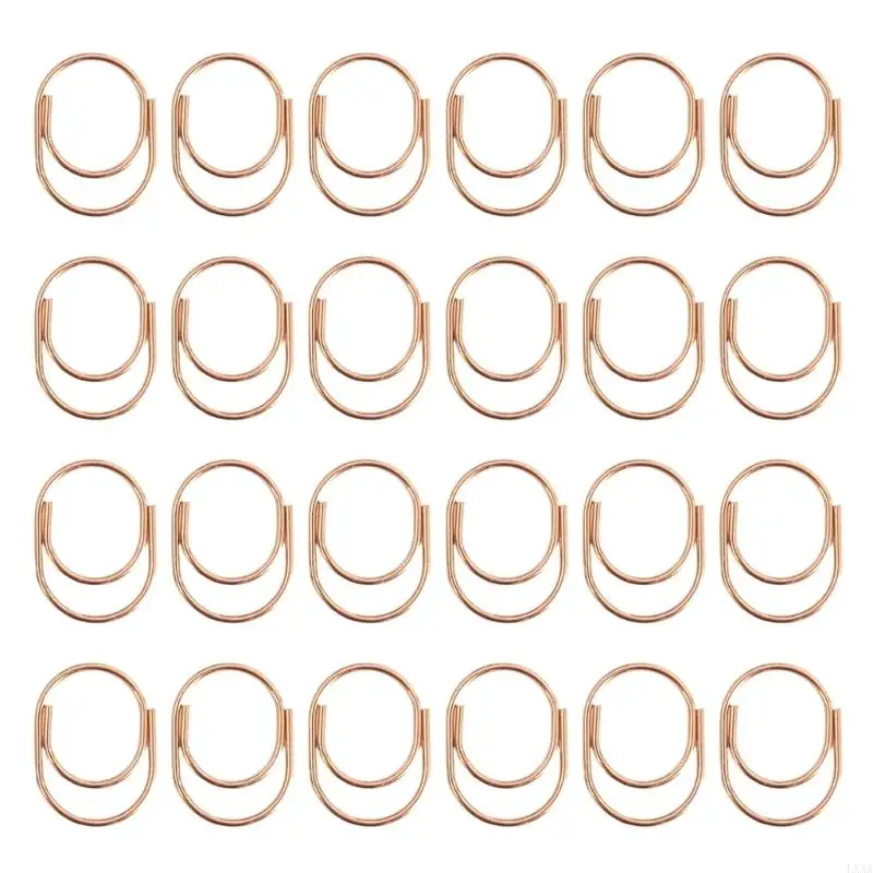 LXAA 24PCS Dekorative Papierclip Metall Dokument Clip Metal Lesezeichen Clip Clip