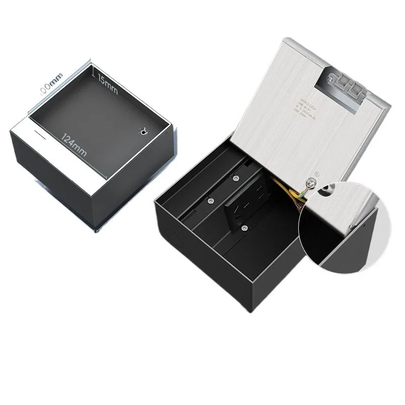 For embedded ground socket invisible stainless steel pure flat concealed buried ultra-thin concealed