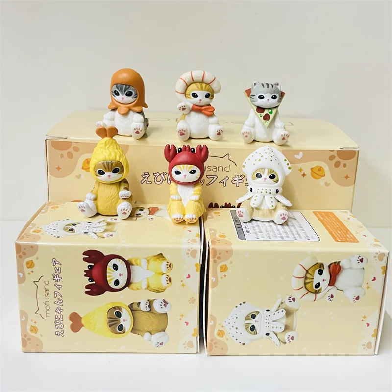 

Mofusand Cat Blind Box Shrimp Cat Anime Figure Dolls Blind Bag Decoration Kids Christmas Gift