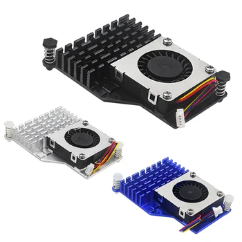 Raspberry Pi 5 Active Cooler Aluminum Heatsink PWM Speed Adjustable Fan Black Silver Blue