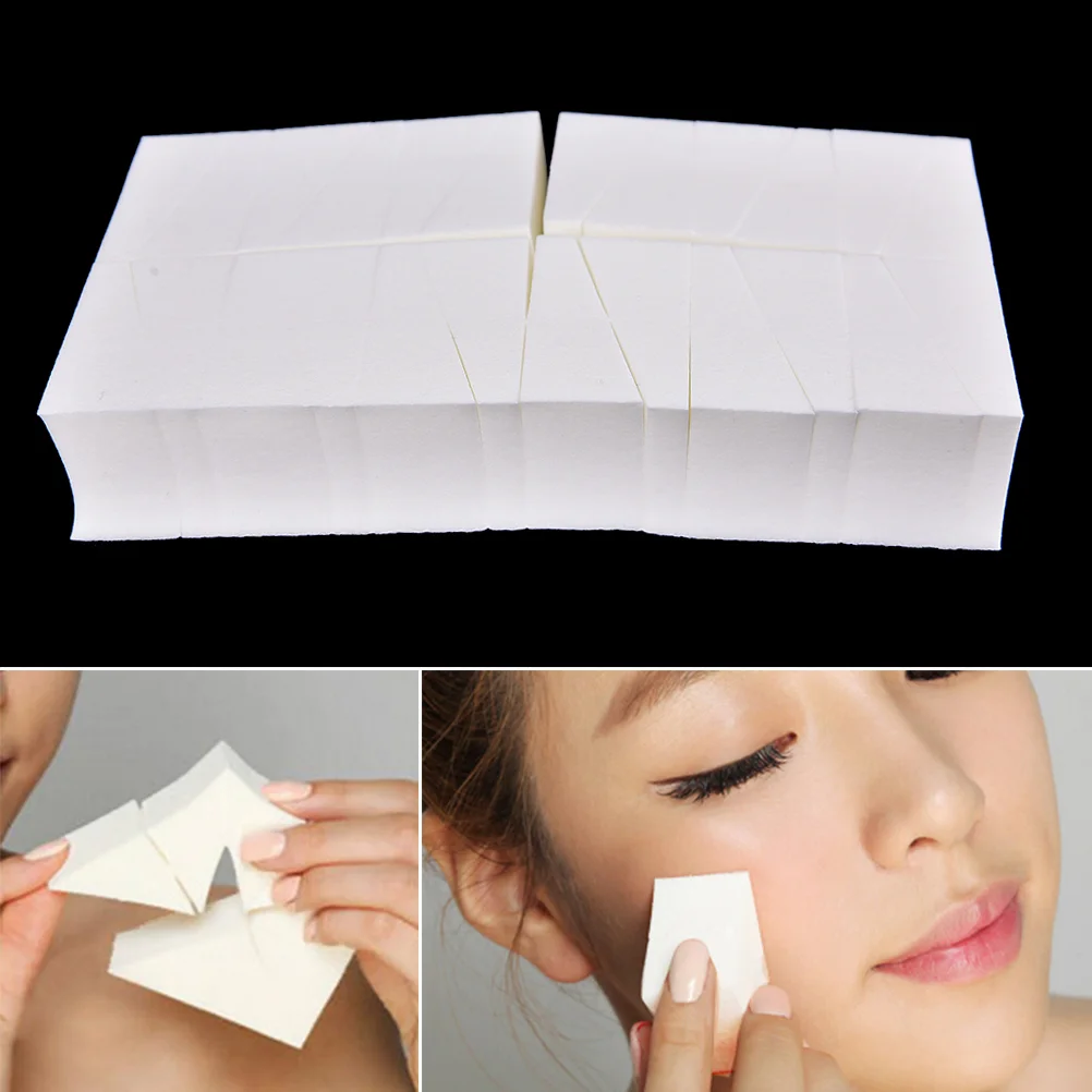 24Pcs Beauty Lady Make Up Cosmetic Triangle Foundation Facial Puff Sponge Powder