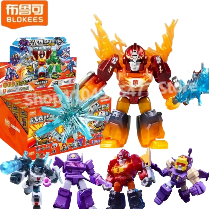 BLOKEES Transformers Building Block Assembly DIY Puzzle Toy Model Desktop Decoration Puzzle Children Birthday Gift Toys