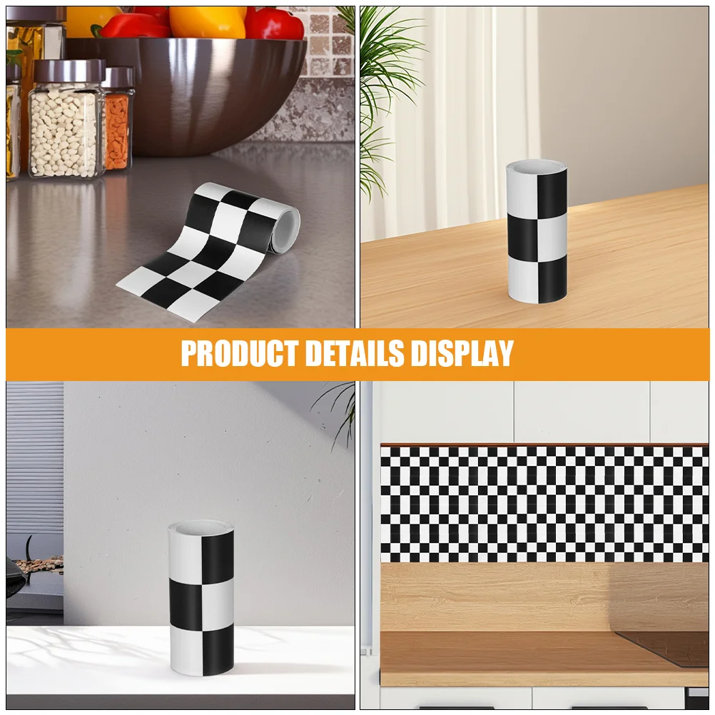 2 Rolls Border Wall Stickers Peel and Wallpaper Backsplash Tile Decals Ceramic Tiles Protector Pvc