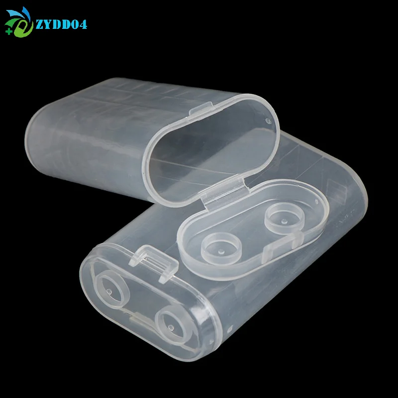 ●1/2/10PCS 2-Slot Transparent Plastic Container Case Battery Storage Box For 18650 Battery Organizer Accessories , Waterproof