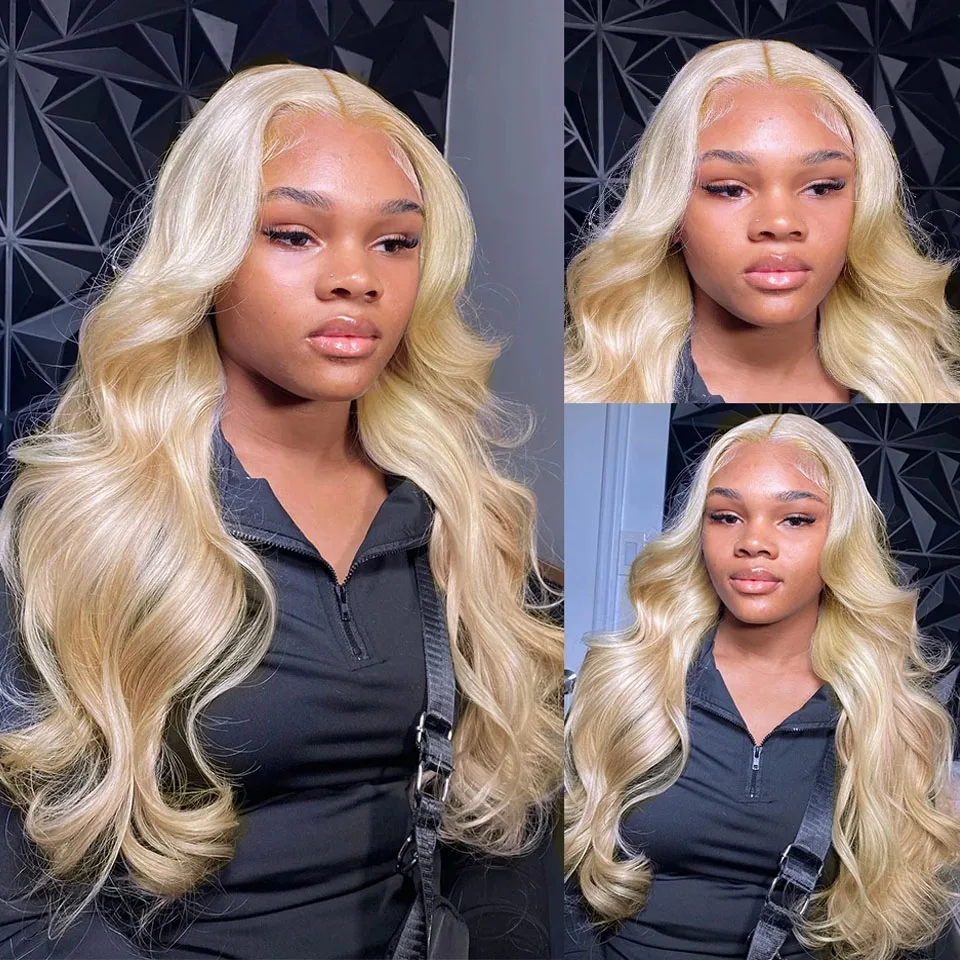 

Lumiere 613 Blonde 13x4 Lace Front Human Hair Body Wave 4x4 30 Inch Lace Frontal Wig Brazilian HD Transparent Lace Wig For Women