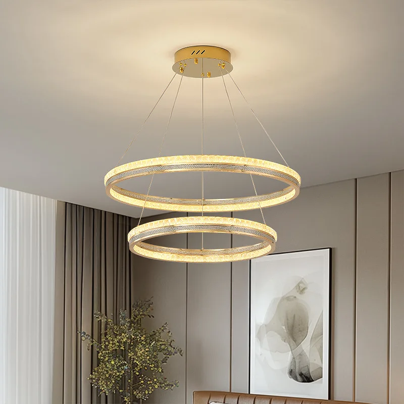 new light luxury crystal art living room chandelier