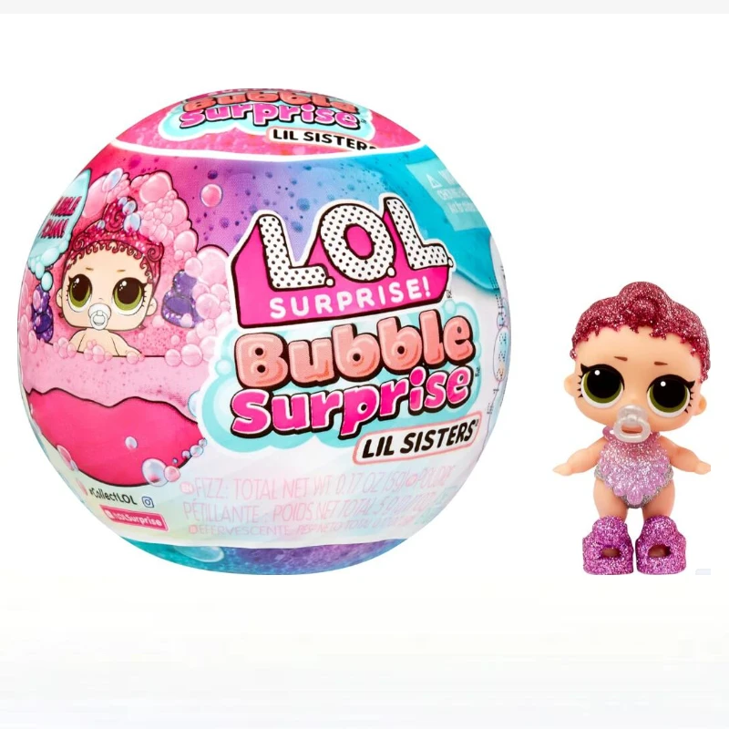 L.O.L. ¡Sorpresa! LOL Surprise Bubble Foam Lil Sisters Doll-coleccionable Baby Sister Great Toys, regalos de vacaciones para niños