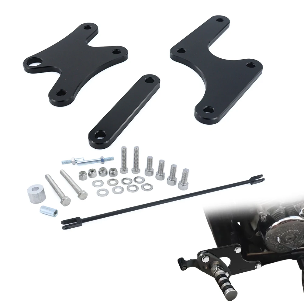

For Honda Shadow VLX 600 1988-2004 2005 2006 2007 Motorcycle Aluminum 4" Forward Control Footrest Extension Foot Pegs Rear Set