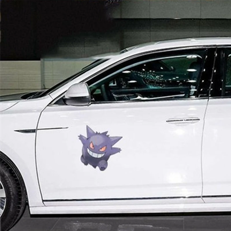 Pokemon Anime Stickers DIY Car Reflective Stickers Pikachu Mewtwo Gengar Bulbasaur Decorative Stickers Children\'s Toy Gifts