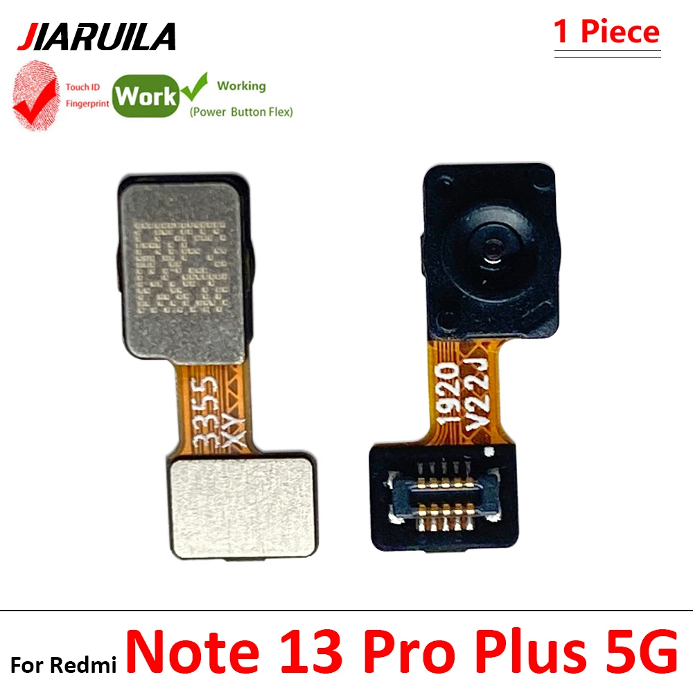 New For Xiaomi Redmi Note 13 Pro Plus 4G 5G Home Button Fingerprint Sensor Flex With Power Key Button Flex Cable image 2