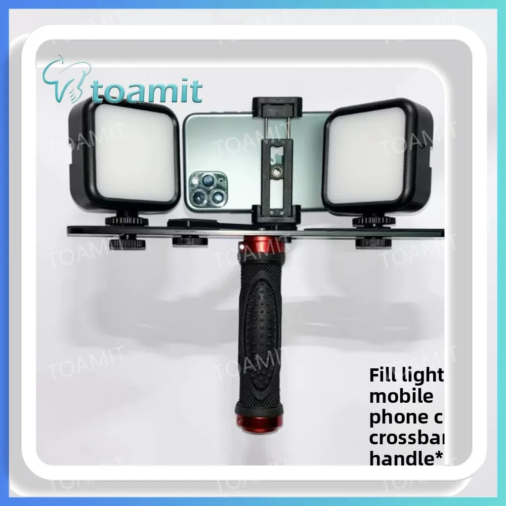 Dental Photography Light, Bluetooth LED Flash for Smartphone, Oral Cavity Exam Teeth Whitening Shooting, Portable Fill Light Kit