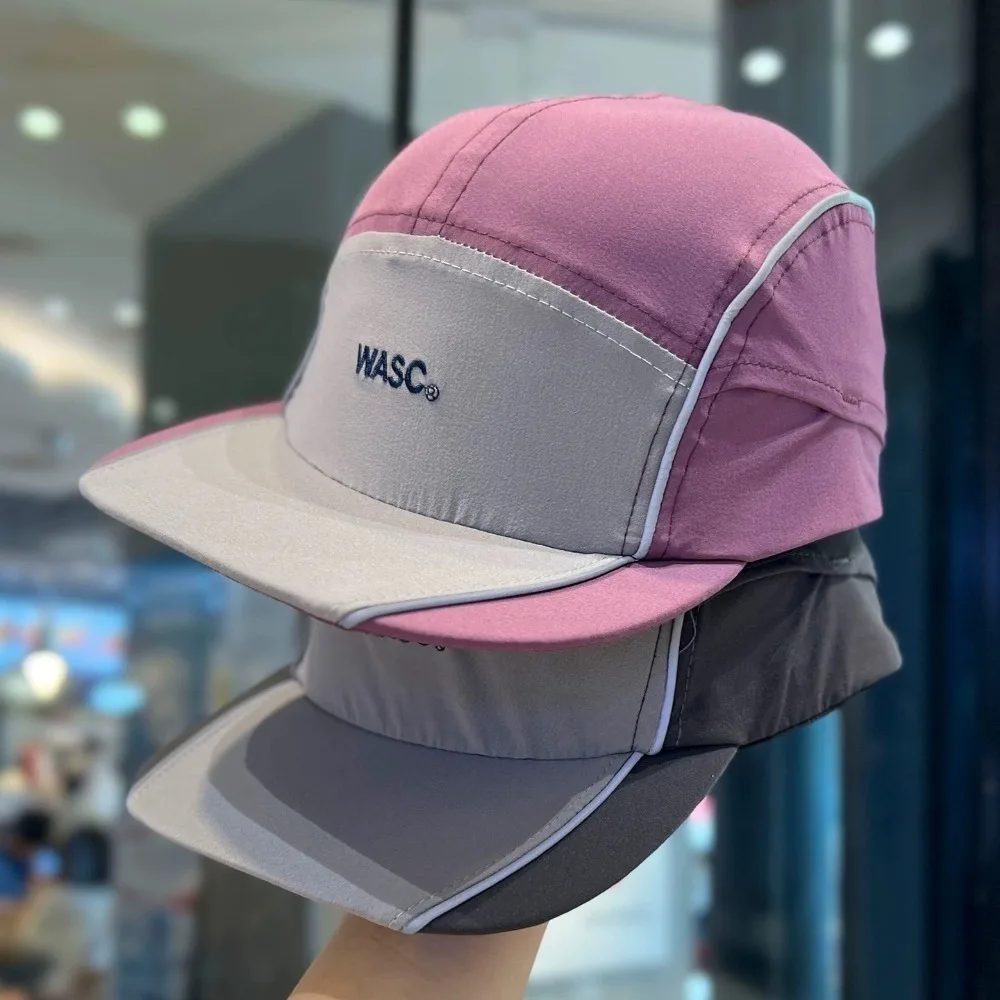 

5 Panel Baseball Cap For Men Women, Quick Dry Waterproof Mesh Vintage Embroidery, Ideal for Running Daily Casual Fashion Hat