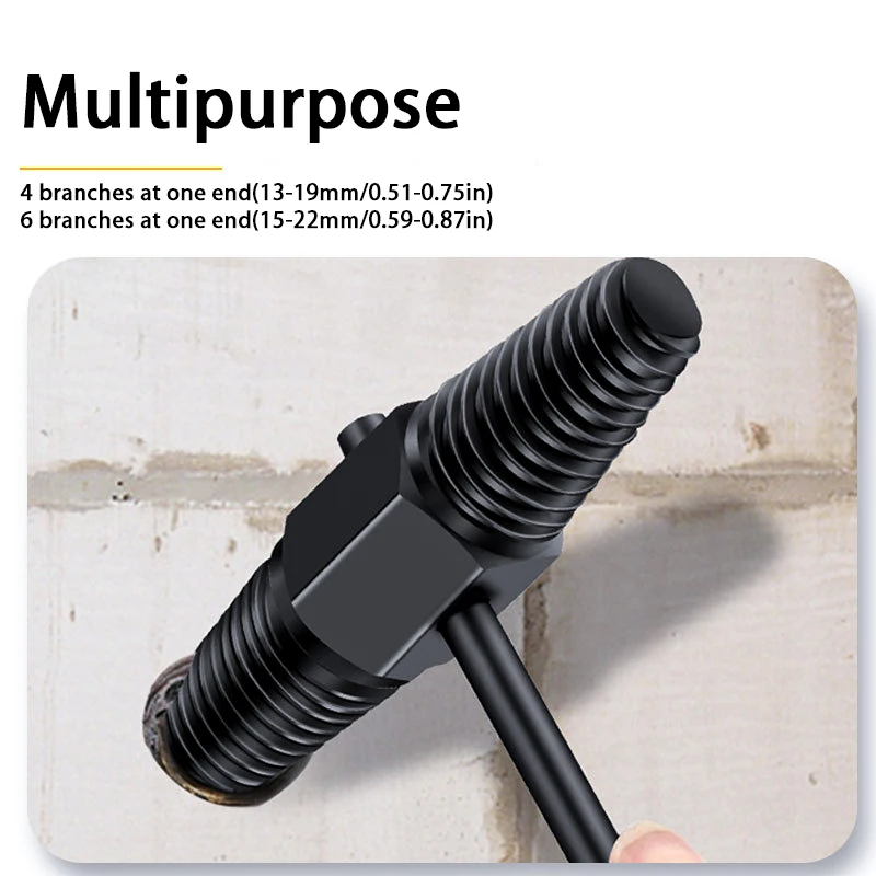Water Pipe Break Extractor Faucet Wire Extractor Universal Anti Tap Tool for Water Pipe Breakage, Screw and Slide Wire Extractor