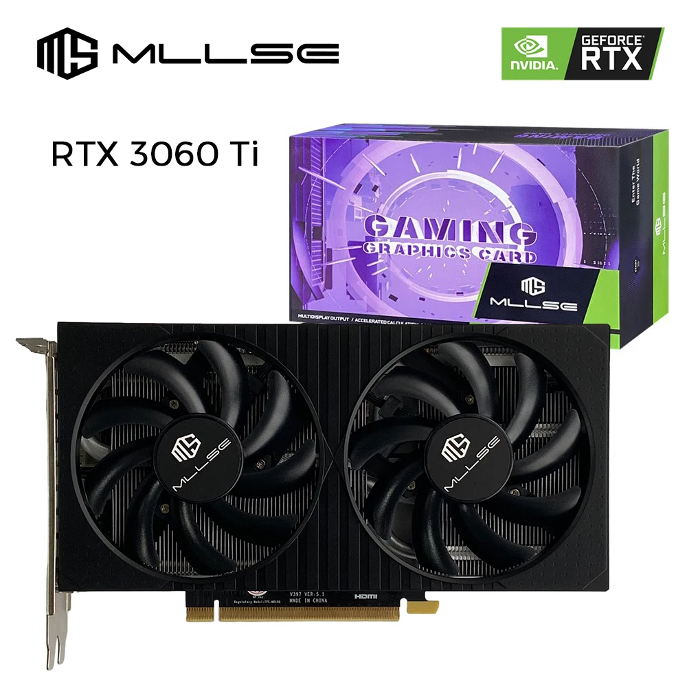 بطاقة رسومات MLLSE لألعاب سطح المكتب ، NVIDIA GeForce ، RTX Ti ، 8 جيجابايت ، GDDR6 ، bit ، PCIe x 16 HD ، 8 نانومتر ، GA104