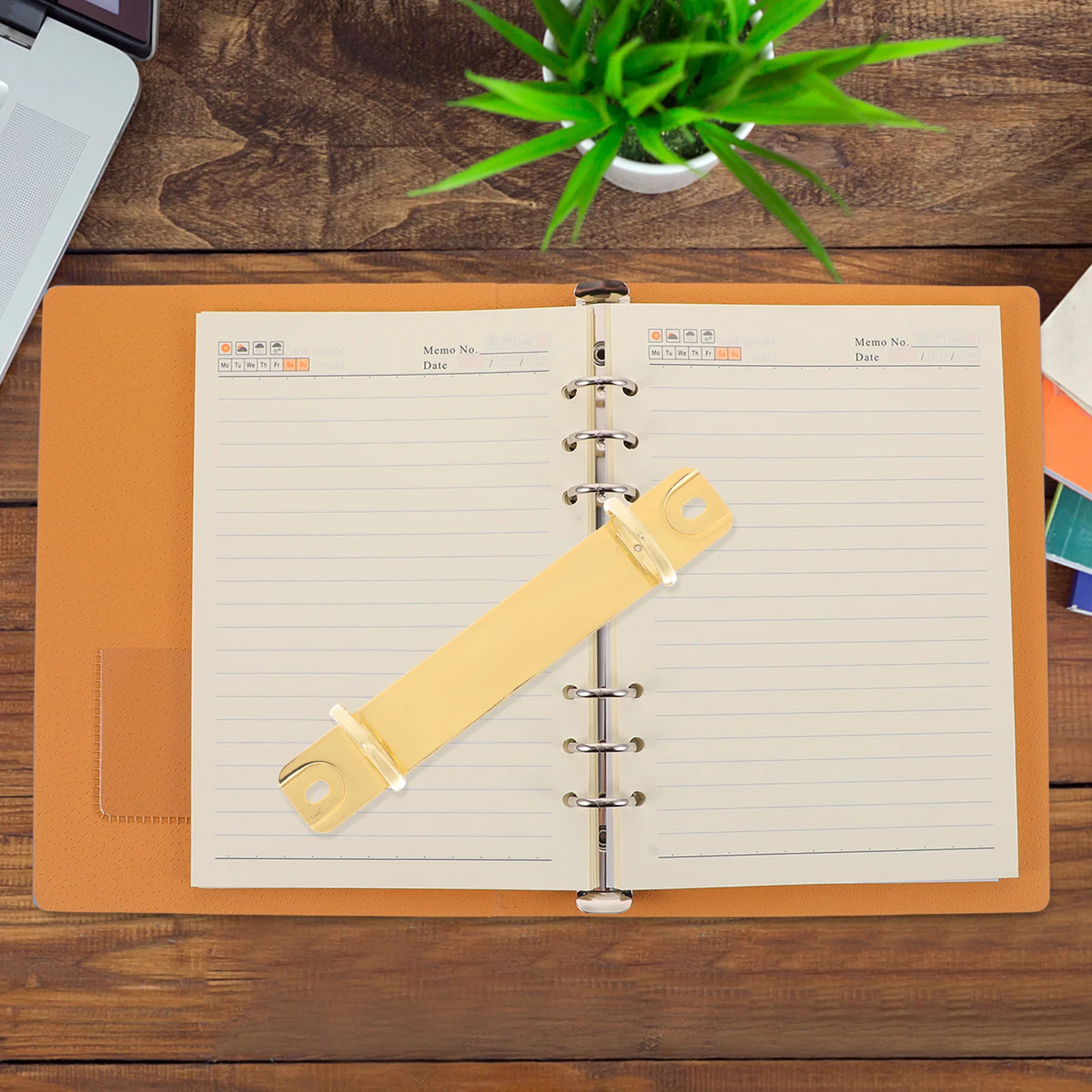 

2 Ring Binder Mechanism Metal Clasp Detachable Planner Notebook Fasteners 2 Hole Round Rings File Holder Spine Bar Stationery