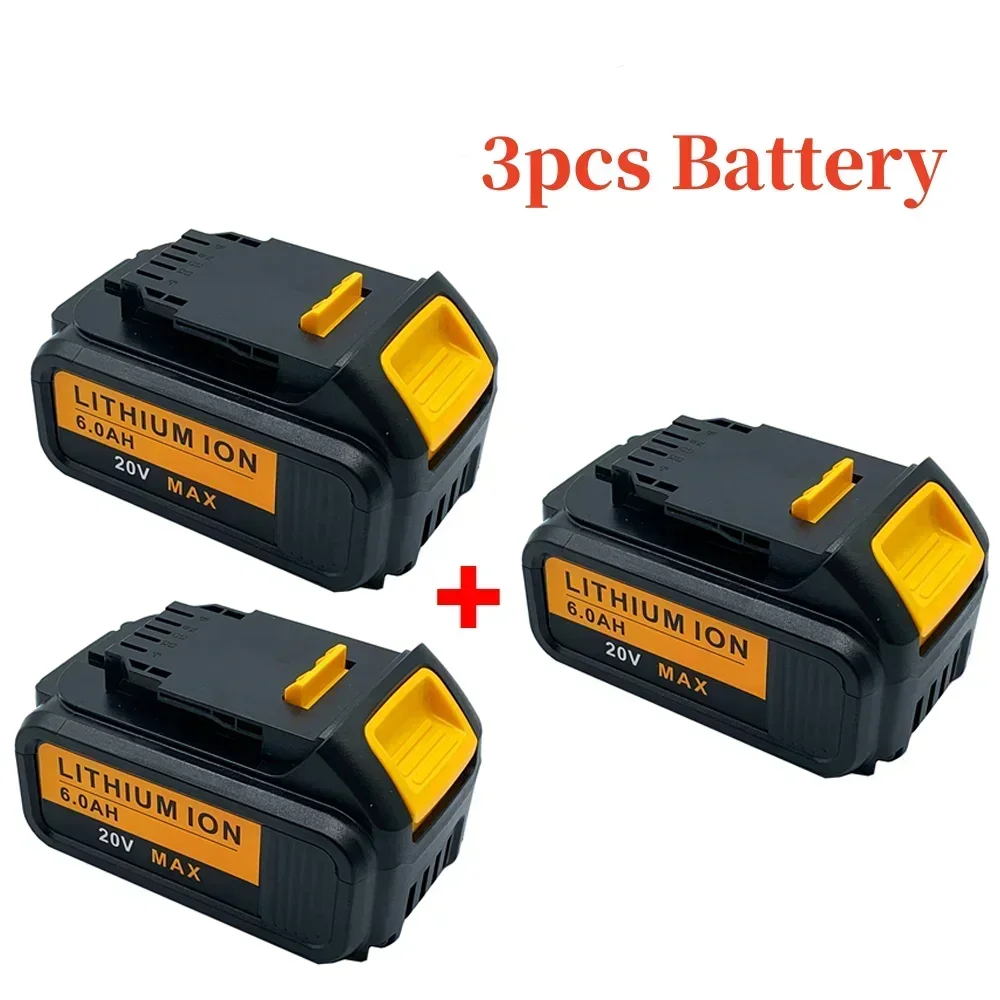 Akumulator litowy 20 V 6 Ah 18650 do elektronarzędzi DeWalt DCB184 DCB200 akumulatorowy zestaw narzędzi elektrycznych 20 V 6000 mah akumulator