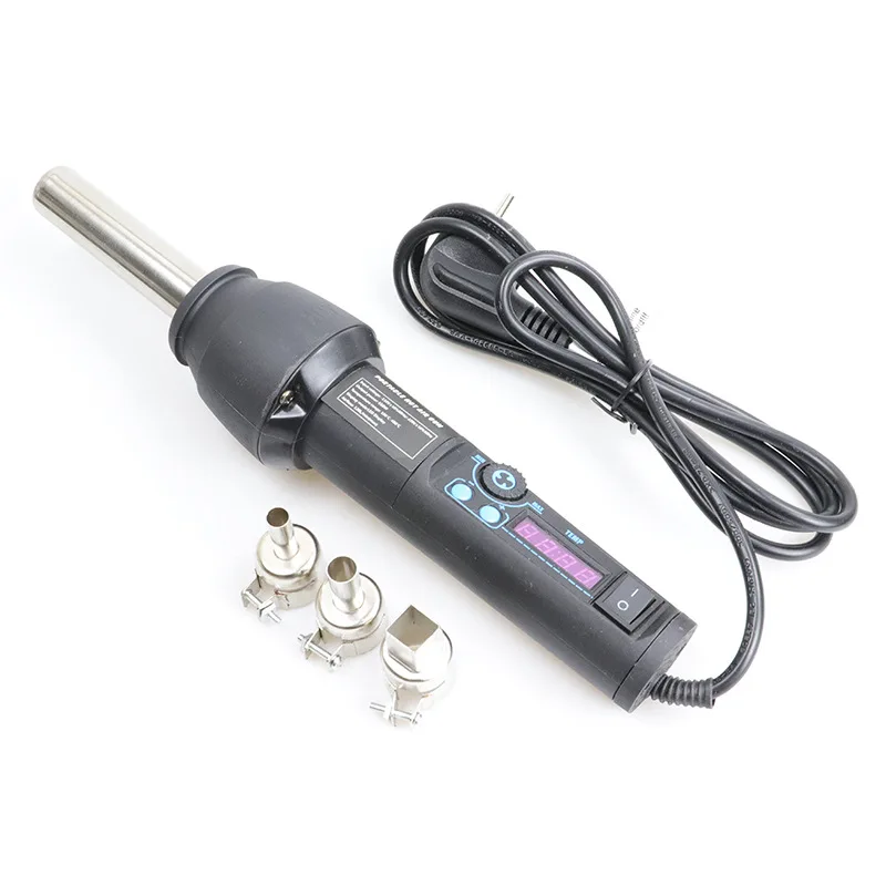 1 комплект, 8018LCD, 220 В, 650 Вт, регулируемый цифровой дисплей, электронный нагревательный фен, паяльная станция для распайки, IC SMD BGA + насадка 1 комплект, 8018LCD, 220 В, 650 Вт, регулируемый цифровой дисплей, электронный нагревательный фен, паяльная станция для распайки, IC SMD BGA + насадка