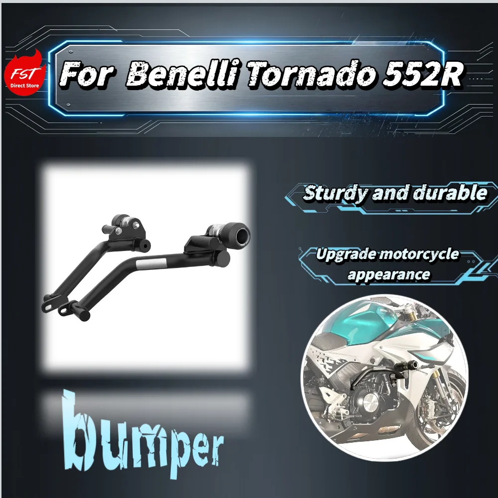 For Benelli Tornado 552R High-Strength Anti-Drop Crash Bar Reinforced Engine Guard Modification Fittings