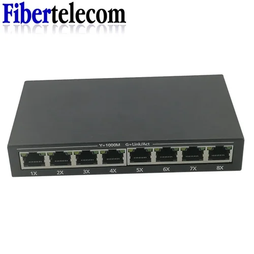 Imagen 2 del producto Conmutador Gigabit de 8 puertos para escritorio, RJ45 de conmutador Ethernet 10/100/1000mbps, Hub Lan, 8 puertos