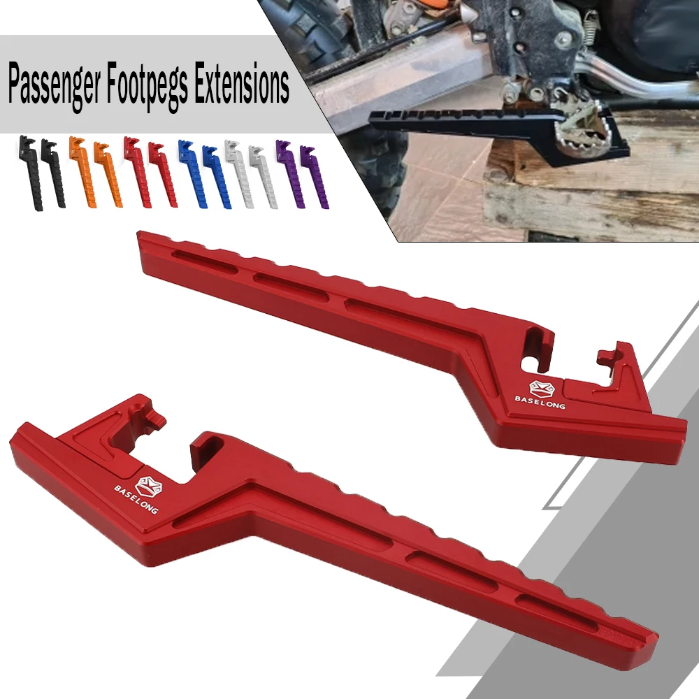 For Honda CRF 450R 450RWE 450RX CRF450X 2019-2026 Dirt Bike Off-Road Accessories Passenger Foot Peg Extensions Extended Footpegs