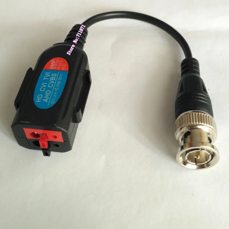 Đực BNC Dây Nối Dài Với Cáp UTP 2Pin Kéo Dài BNC Adapter Kết Nối HD CVI TVI CVBS AHD Chia khớp HD Video Balun