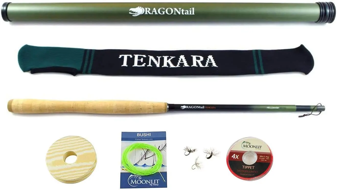 

Zoom Tenkara Fly Fishing Rod 13' / 11.3' - Strong & Lightweight for Big Fish
