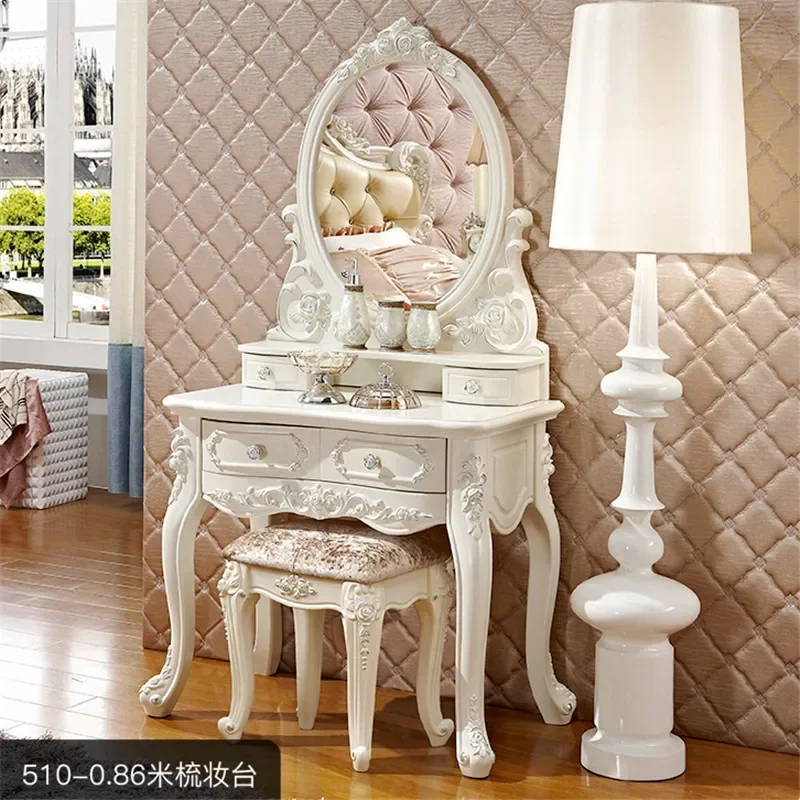 Dresser bedroom, small apartment French style, mini Internet celebrity dresser, modern simple studio makeup cabinet