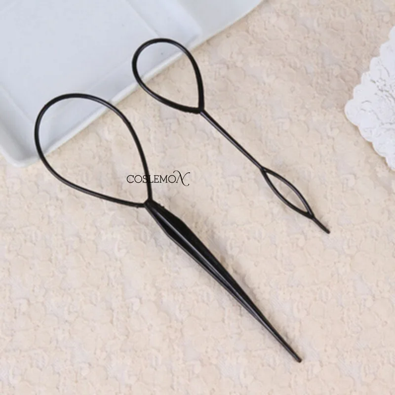 Braid Hair Accessories 2pcs/set Ponytail Creator Plastic Loop Styling Tools Hair Tail Clip Hair Braid Maker Tool Accessories