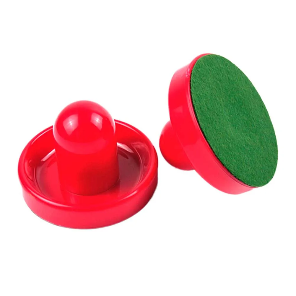 

2Pcs 96mm Air Hockey Paddles Pucks Ergonomical Design for Vigorous Play Quick Solution to Lost Equipment Red Air Hockey Paddles