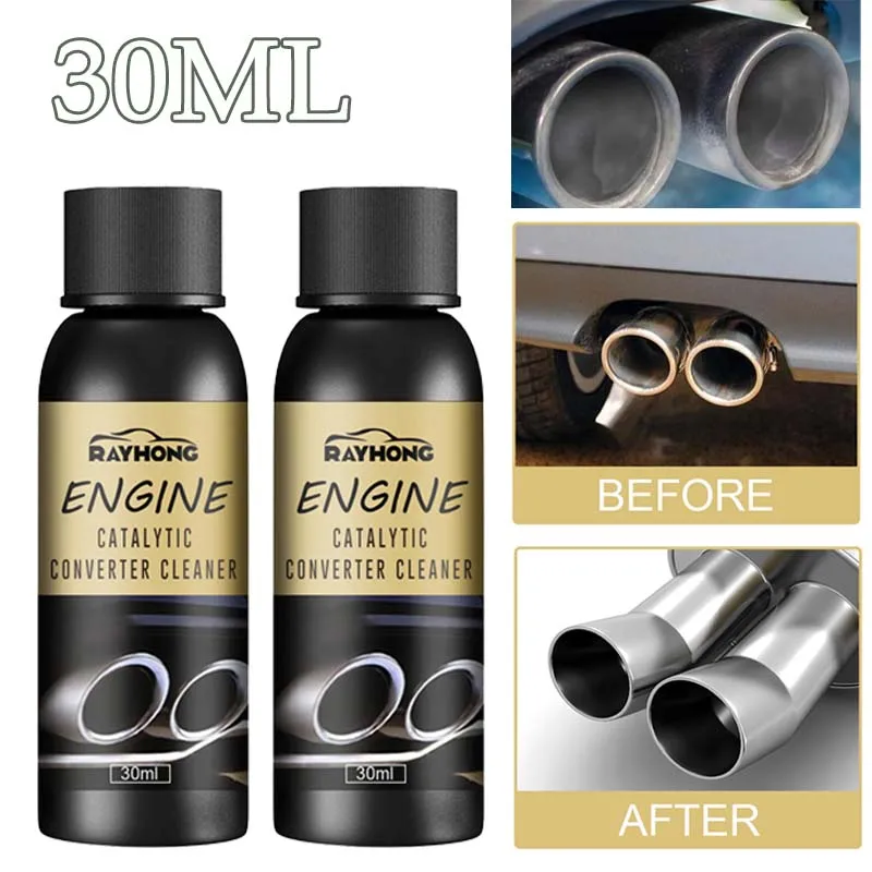 

30ML Car Engine Catalyst Converter Cleaner No Disassembly Carbon Remover Exhaust Car Emission Easy To Clean