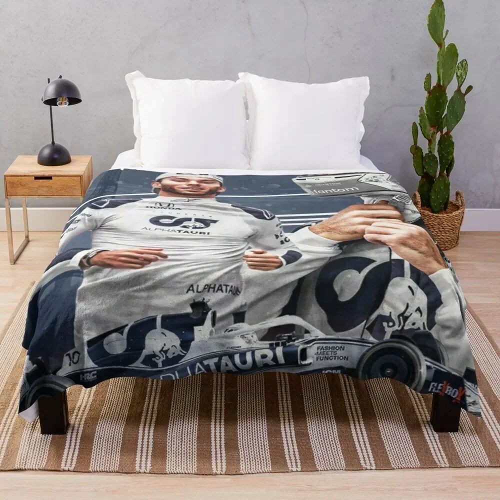 

P gasly New Wallpaper Throw Blanket Cozy Home Blanket Gift for Christmas Holiday