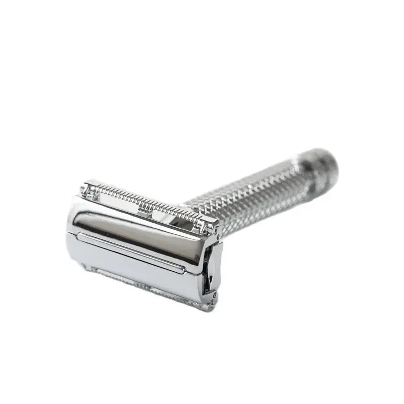 Yaqi Monarch Chrome Color Safety Razor 0.90mm Blade Gap 85MM Handle Length And 13.5MM Diameter For Mens Precise Shave Experience