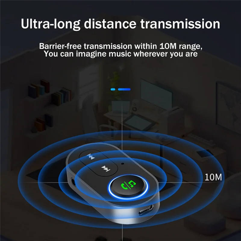 Wireless Bluetooth 5.0 Audio Receiver Aux Car Handsfree Calling Bluetooth Adapter 3.5mm Audio AUX Adapter