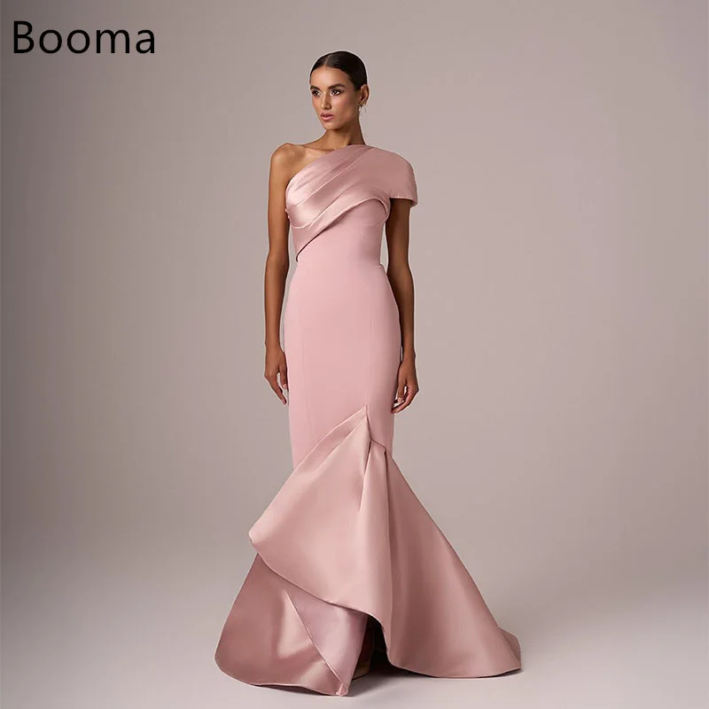 

Booma Elegant Mermaid Evening Dresses Formal Party Gowns for Women One-Shoulder Sleeveless Prom Gown Customize 2025