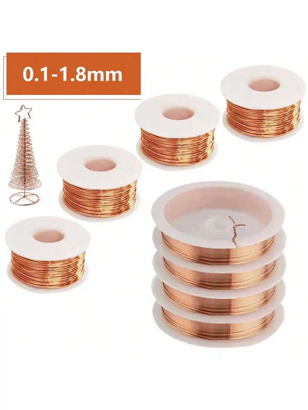 Fil de cuivre souple pour le jardinage par électroculture, 1 à 3 rouleaux, 0.06-1.2mm, fabrication de bijoux, perles, fabrication de bijoux faits à la main, œuvre d'art