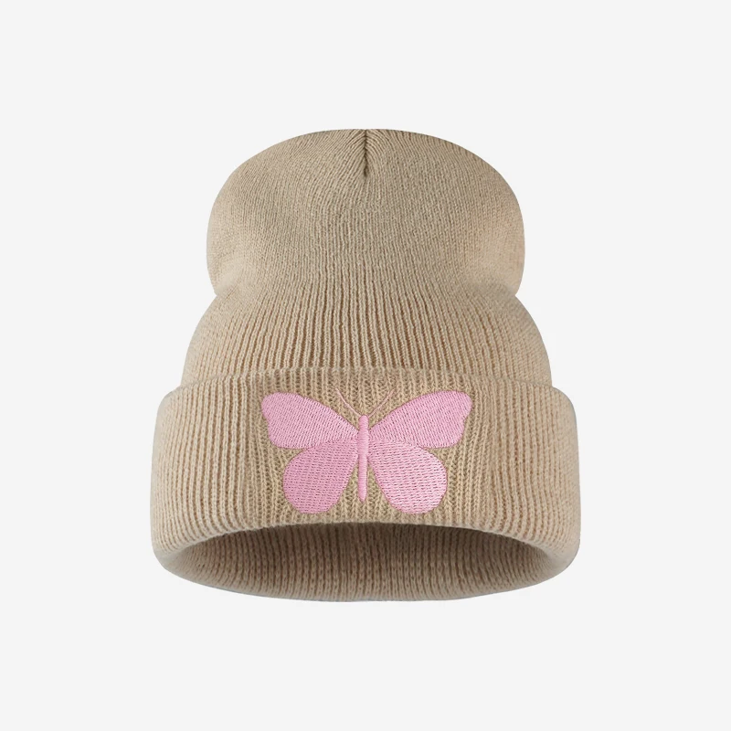 Cute Butterfly Embroidered Knit Hat for Girls Ages 1–3—Soft and Warm Children’s Hat,Perfect for Park Outings  as a Birthday Gift - view 5