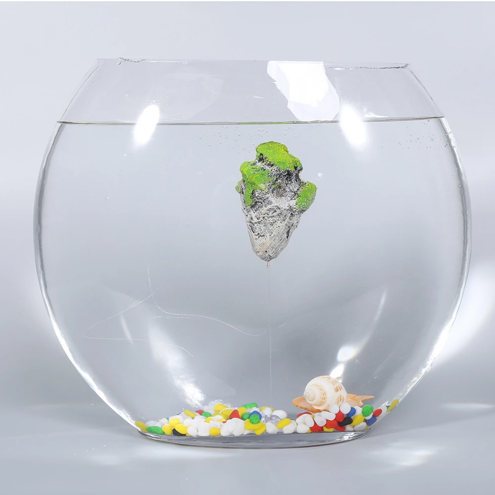 Aquarium Fish Tank Floating Rocks Ornament Landscape Moss Suspended Stone Decoration