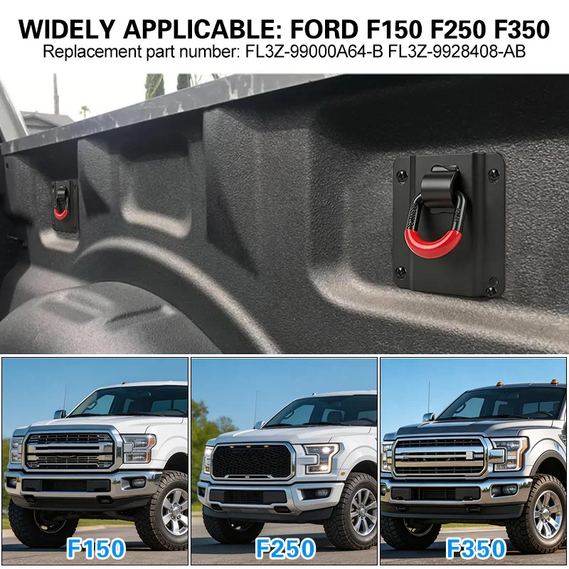 4 Pack Tie Down Anchors for Ford F150 Raptor 2015-2026 F250 F350 F450 F550 2017-2026 Truck Bed Tie Downs Car Accessories view 4