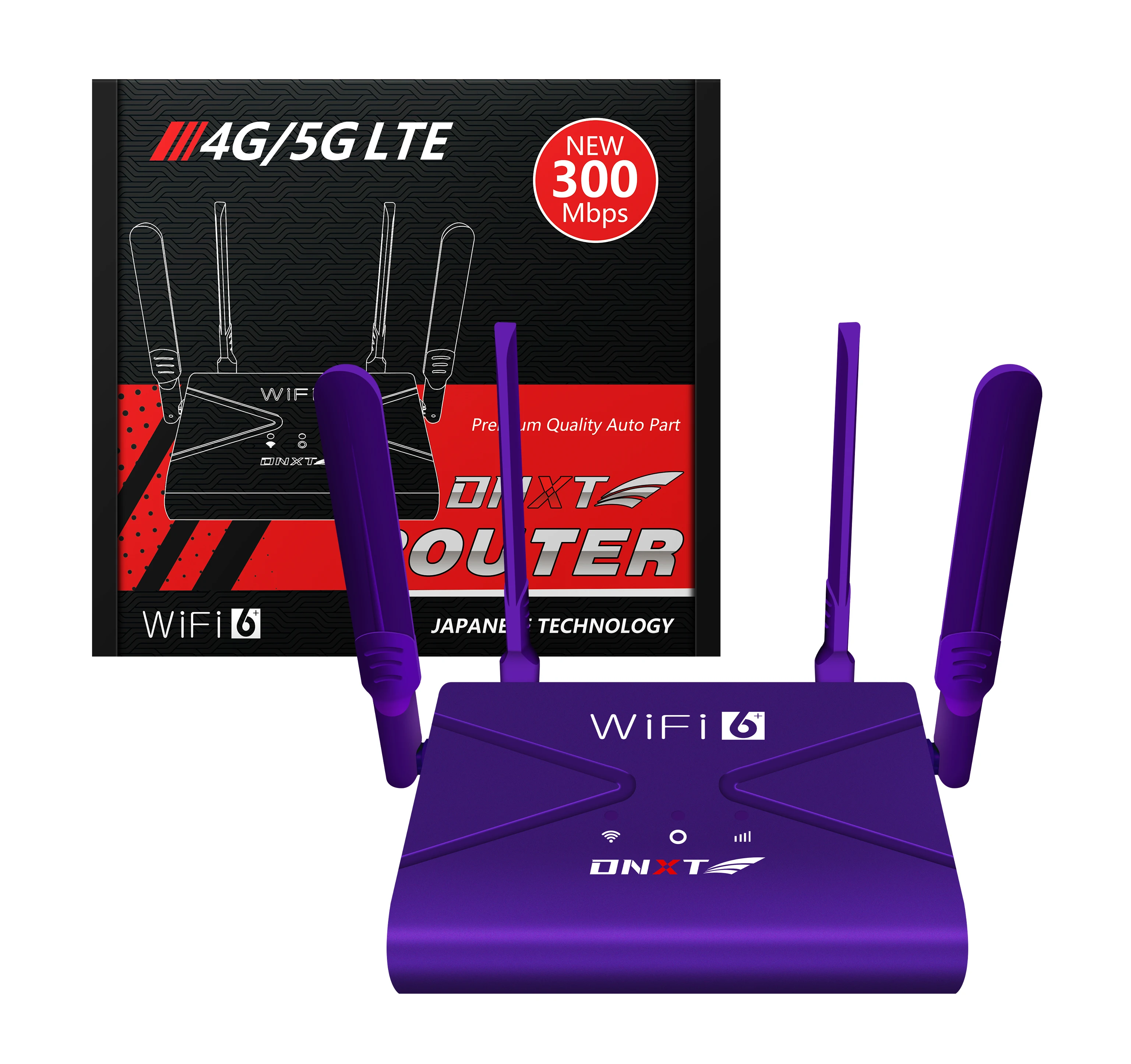 dnxt-4g-cpe-ワイヤレスルーター-4アンテナルーター-室内wifiブロードバンドホットスポット、simカードスロット付き4gルーター-ネットワーク